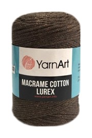 Yarn Art Macrame Cotton Lurex 736 brąz/miedz